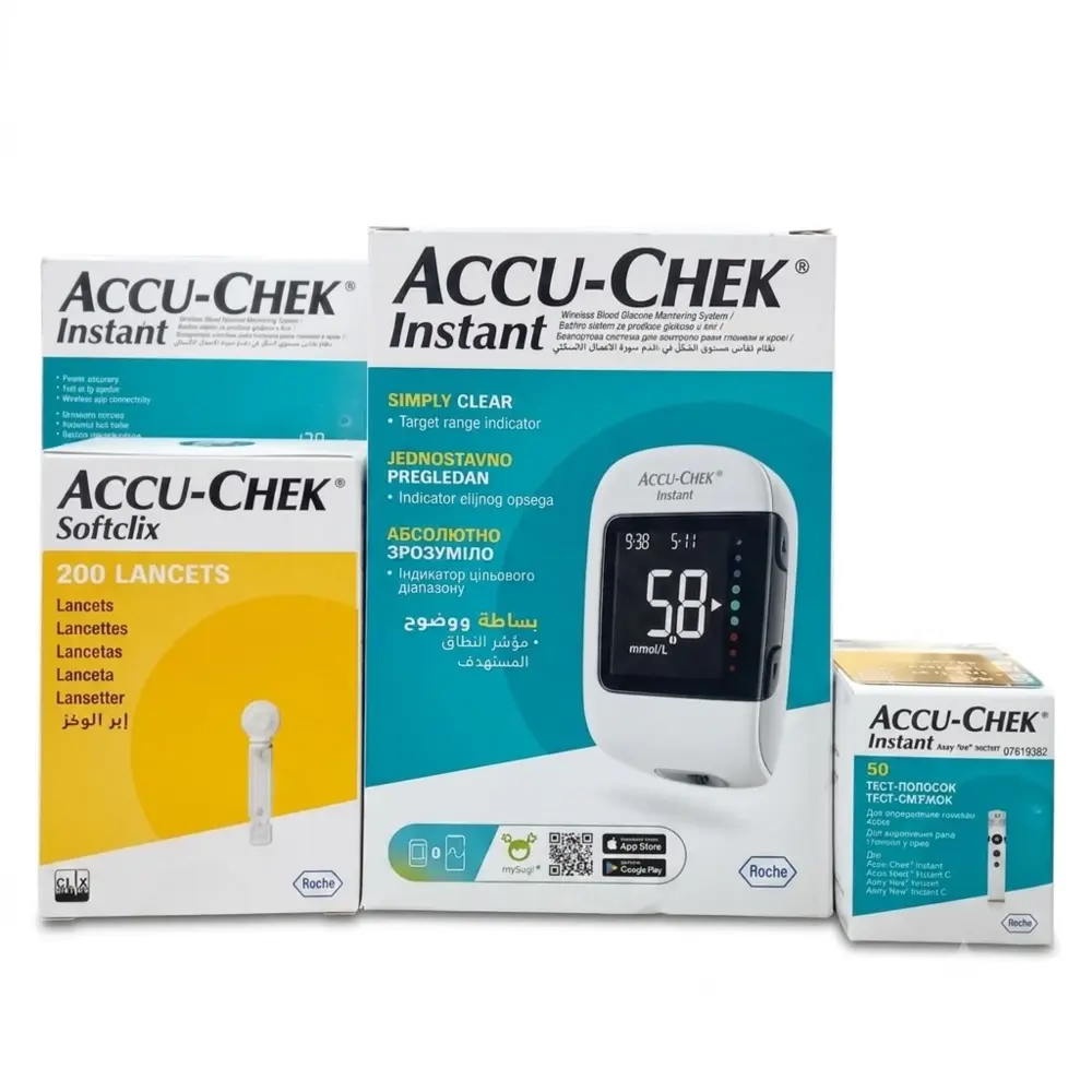 Mzima Accu Check Intant Meter, strips, Lancets