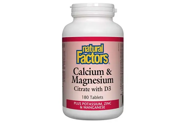 Natural Factors Calcium,Magnesium, Vit D3 180's