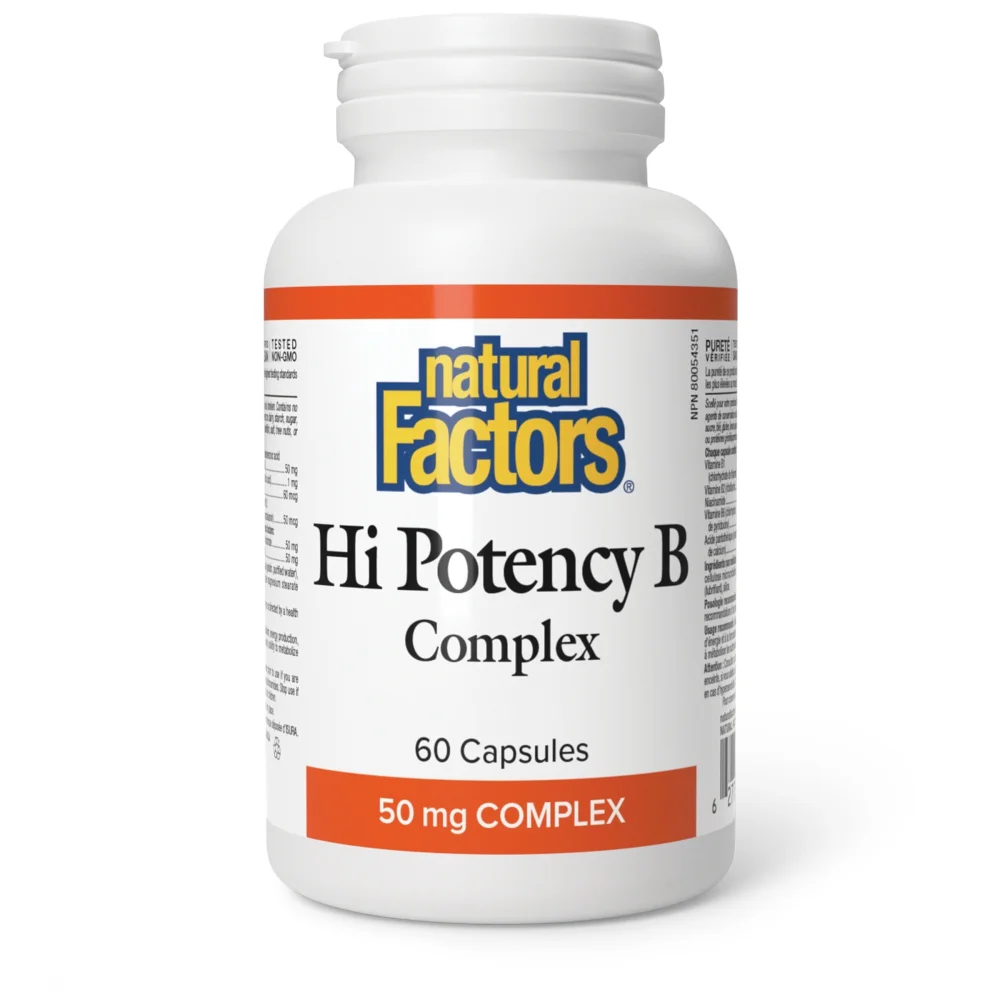 Natural Factors Hi Potency B Complex 50mg Caps 60'