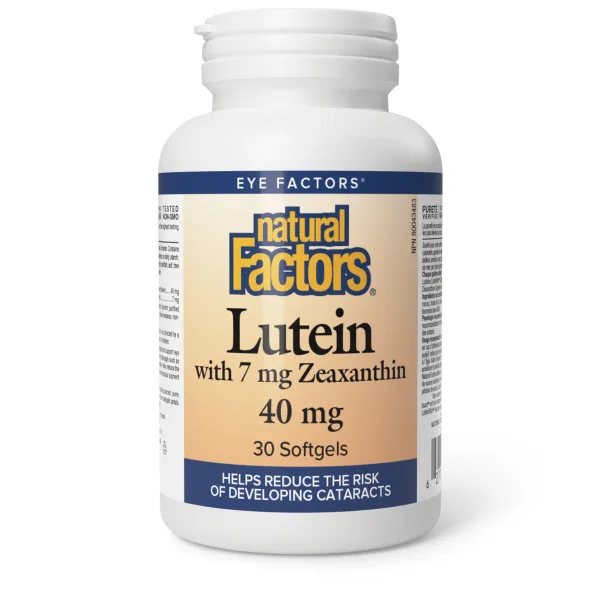 Natural Factors Lutein 40mg Softgel 30's