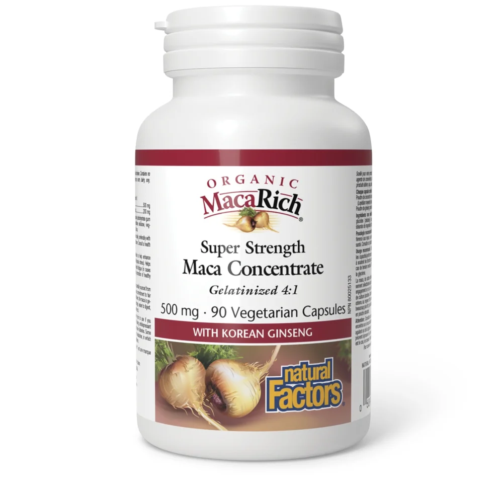 Natural Factors Macarich 500mg Veg Capsules 90's