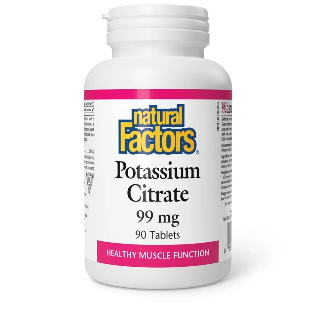 Natural Factors Potassium Citrate 99mg Tab 90's
