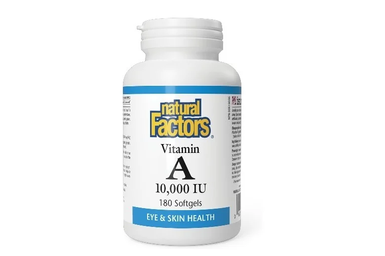 Natural Factors Vit A 10000IU Softgel 180's