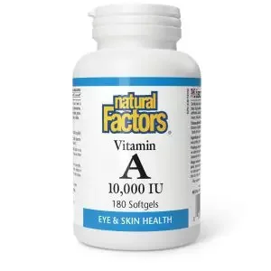 Natural Factors Vitamin A 10000Iu Sg 180S