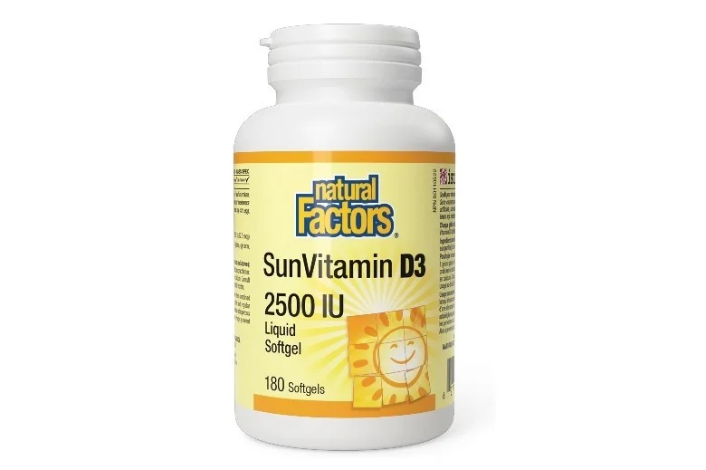 Natural Factors Vitamin D3 2500IU Softgel 180's