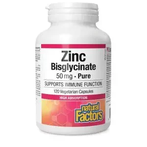 Natural Factors Zinc Bisglycinate 50Mg 120S
