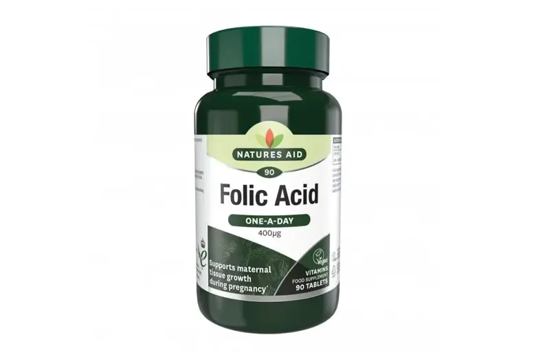 Natures Aid Folic Acid 400ug Vegan 90's