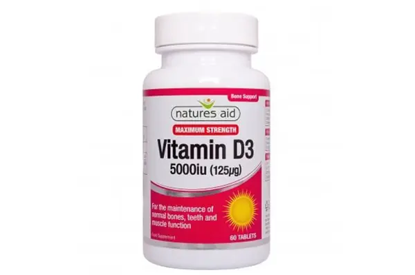 Natures Aid Vit D3 5000iu Vegetarian 60's