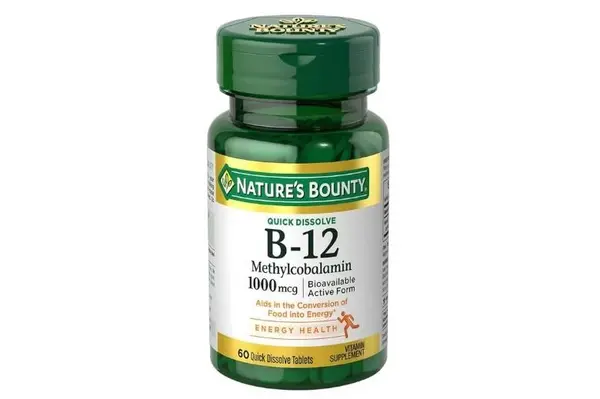 Natures Bounty B12 1000mcg Quick Dissolve Tabs 60s