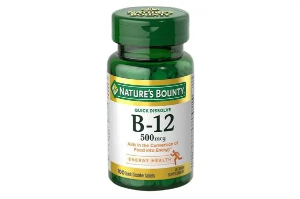 Natures Bounty B12 500mcg Quick Dissolve Tabs 100s