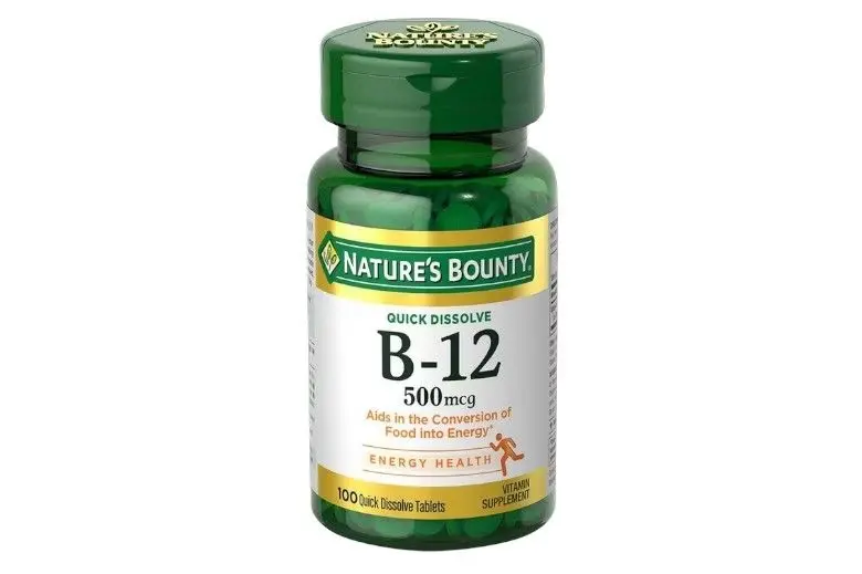 Natures Bounty B12 500mcg Quick Dissolve Tabs 100s