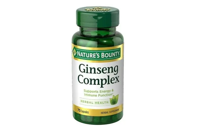 Natures Bounty Ginseng complex capsules 75's