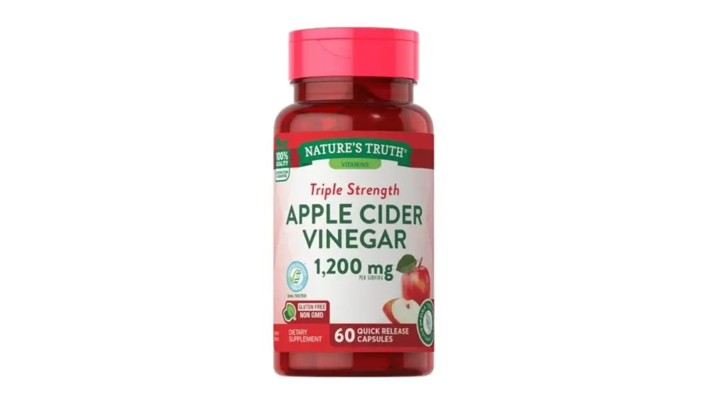 Natures Truth Apple Cider vinegar 1200mg Caps 60's