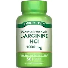 Natures Truth L-Arginine 1000Mg Coated Vegan Caps 50S