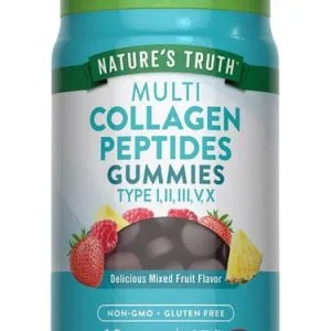Natures Truth Multicollagen Peptides Type I,Ii,Iii,V,X Gummies 60S