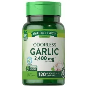 Natures Truth Odourless Garlic 2400Mg Qr Softgels 120S