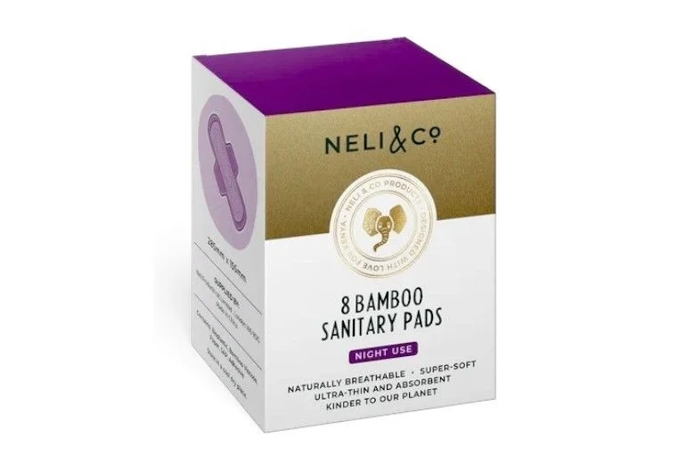Neli & Co Bamboo Sanitary Pads Night Use 8pcs