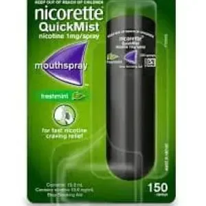 Nicorette 1Mg/Spray Quickmist 150 Spray Freshmint