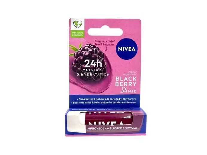 Nivea Lip Balm Black Berry Shine 4.8g