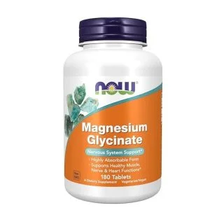 Now Magnesium Glycinate 200Mgs Tabs 180S