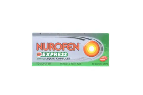 Nurofen Express Liquid Caps 200mg 10's