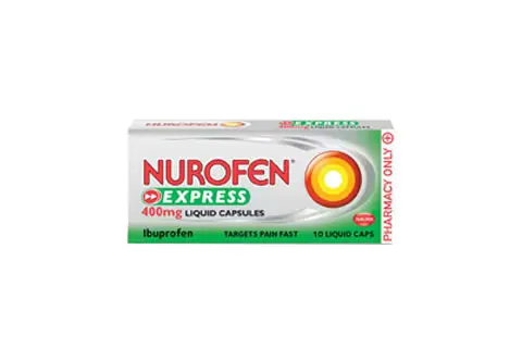 Nurofen Express Liquid Caps 400mg 10's