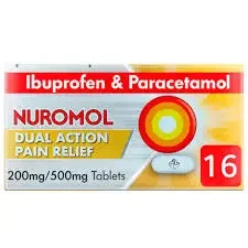 Nuromol Dual Action Pain Relief 200Mg/500Mg Tablets 16S