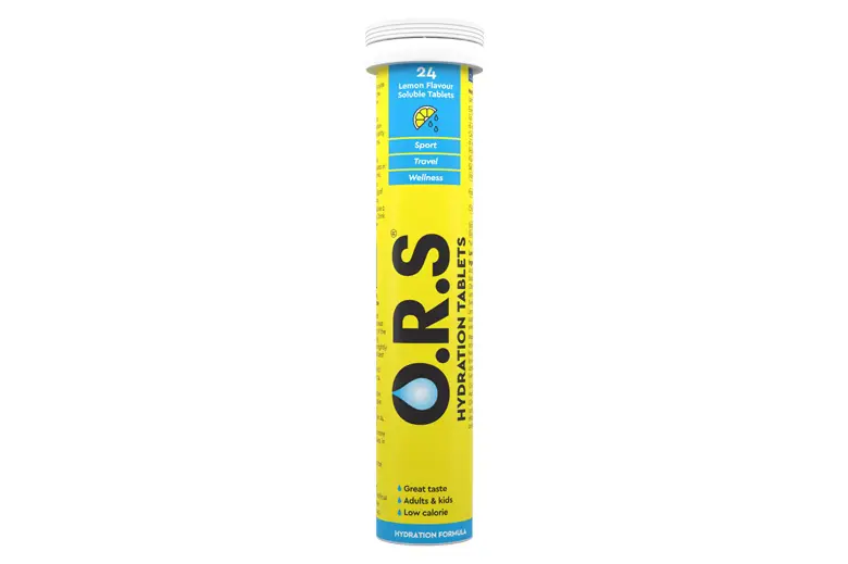 ORS Hydration Soluble Lemon Tablets 24's