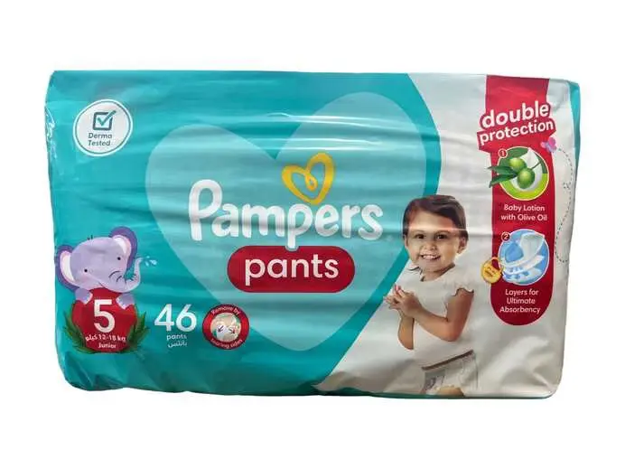 Pampers Pants Junior Size 5 (12-18kgs) 46's