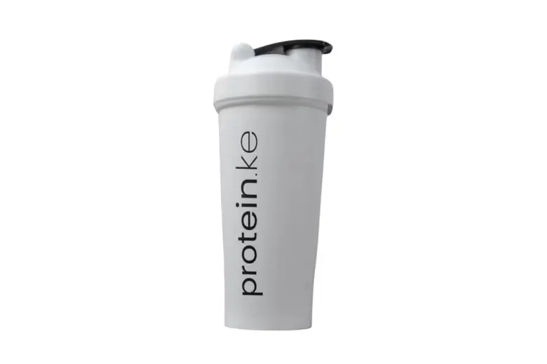 Protein.ke 600ml Protein Shaker Bottle White
