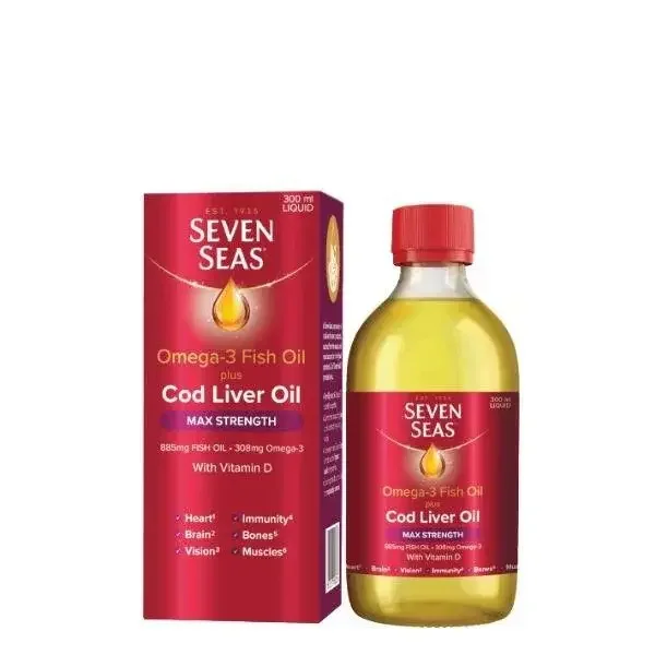 Seven Seas Clo Maximum Strength Liquid 300Ml