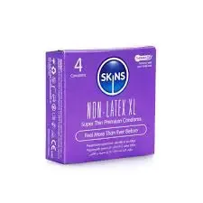 Skins Non-Latex Xl Super Thin Condoms 4S