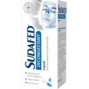 Sudafed Decongestant Liquid 100Ml