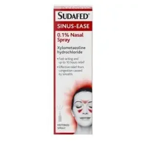 Sudafed Sinus Ease 0.1% Nasal Spray 15Ml Xylometazoline