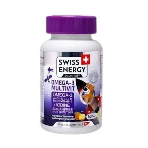 Swiss Energy Omega-3 Multivit Sugar Free Gummies 60S