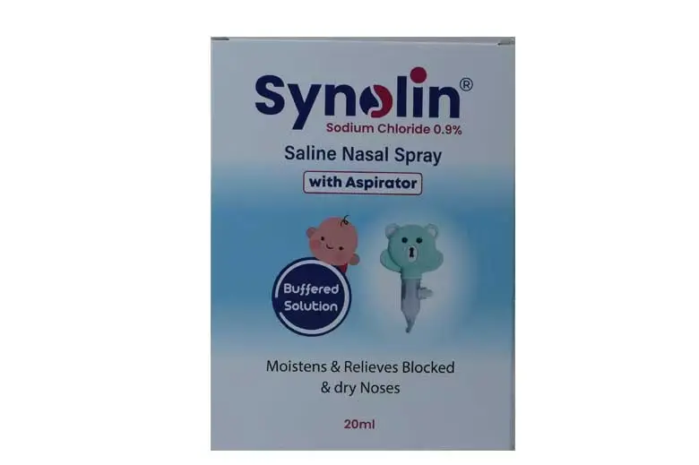 Synolin Saline Nasal Spray With Aspirator 20ml