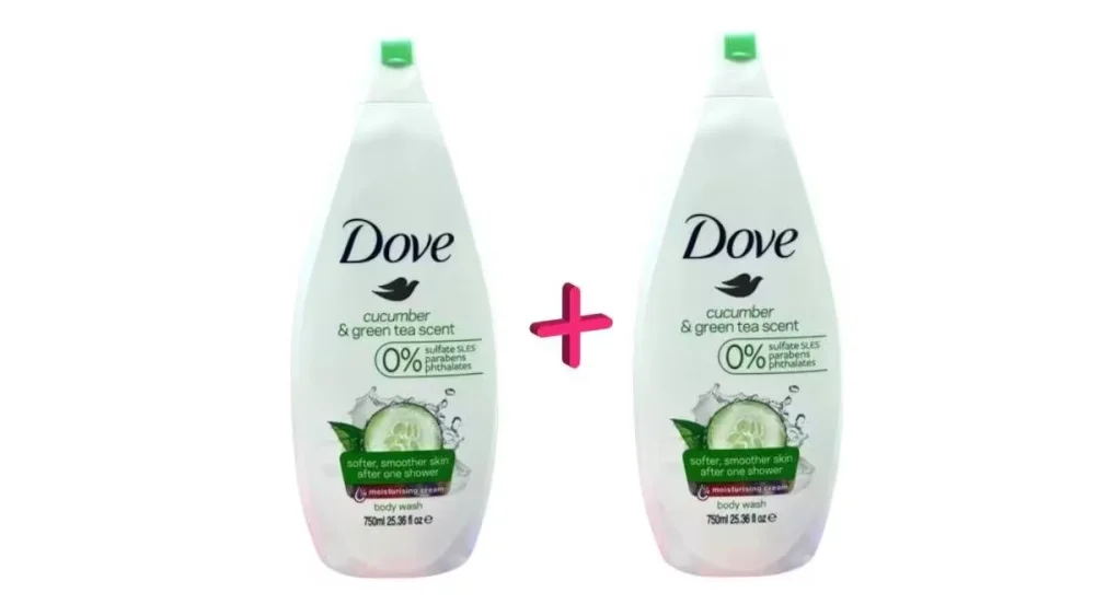 Twin Dove Wash Cucumber & GreenTea 750ml VPack