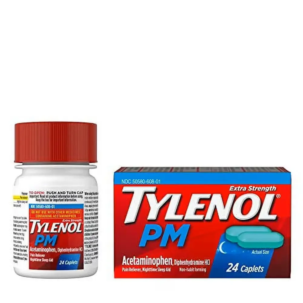 Tylenol Pm Extra Strength 500Mg Caplets 24S