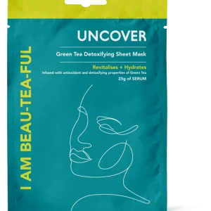Uncover Green Tea Detoxifying Sheet Mask 25 g