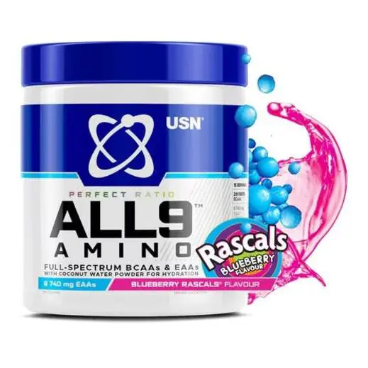 USN All 9 Amino Blueberry Rascals 165g