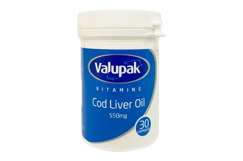 Valupak Cod Liver Oil 550mg Capsules 30's