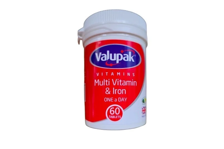 Valupak Multivitamin & Iron Tablets 60's