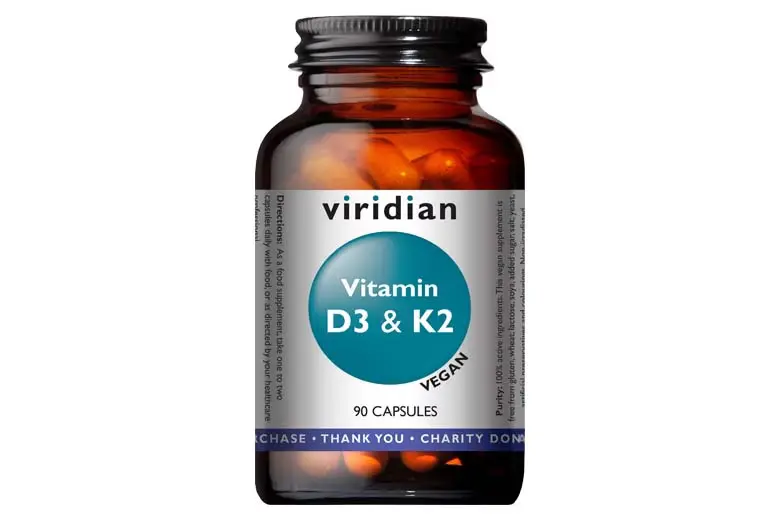Viridian Vitamin D3 & Vitamin K2 Capsules 90's