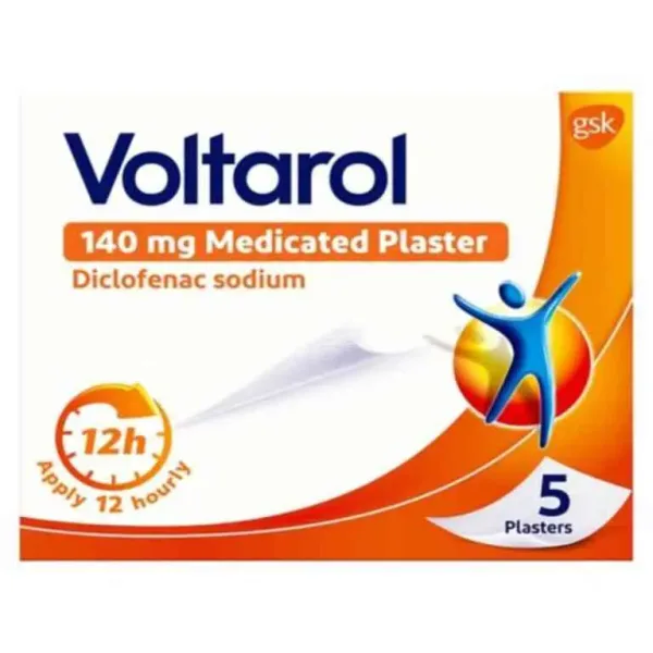 Voltarol 140Mg Medicated Plasters 5S