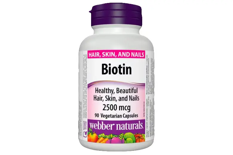 Webber Naturals Biotin 2500mcg Veg Capsules 90's