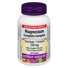 Webber Naturals Magnesium Complex 250Mg (7 Sources) Caplets 100S