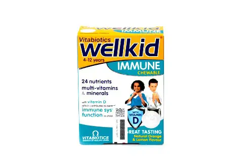 Wellkid Immune Chewable Tabs 4-12Yrs 30's