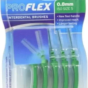 Wisdom Proflex Interdental Brush Green 0.80mm