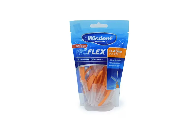 Wisdom Proflex Interdental Brush Orange 0.45mm 25