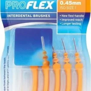Wisdom Proflex Interdental Brush Orange 0.45Mm